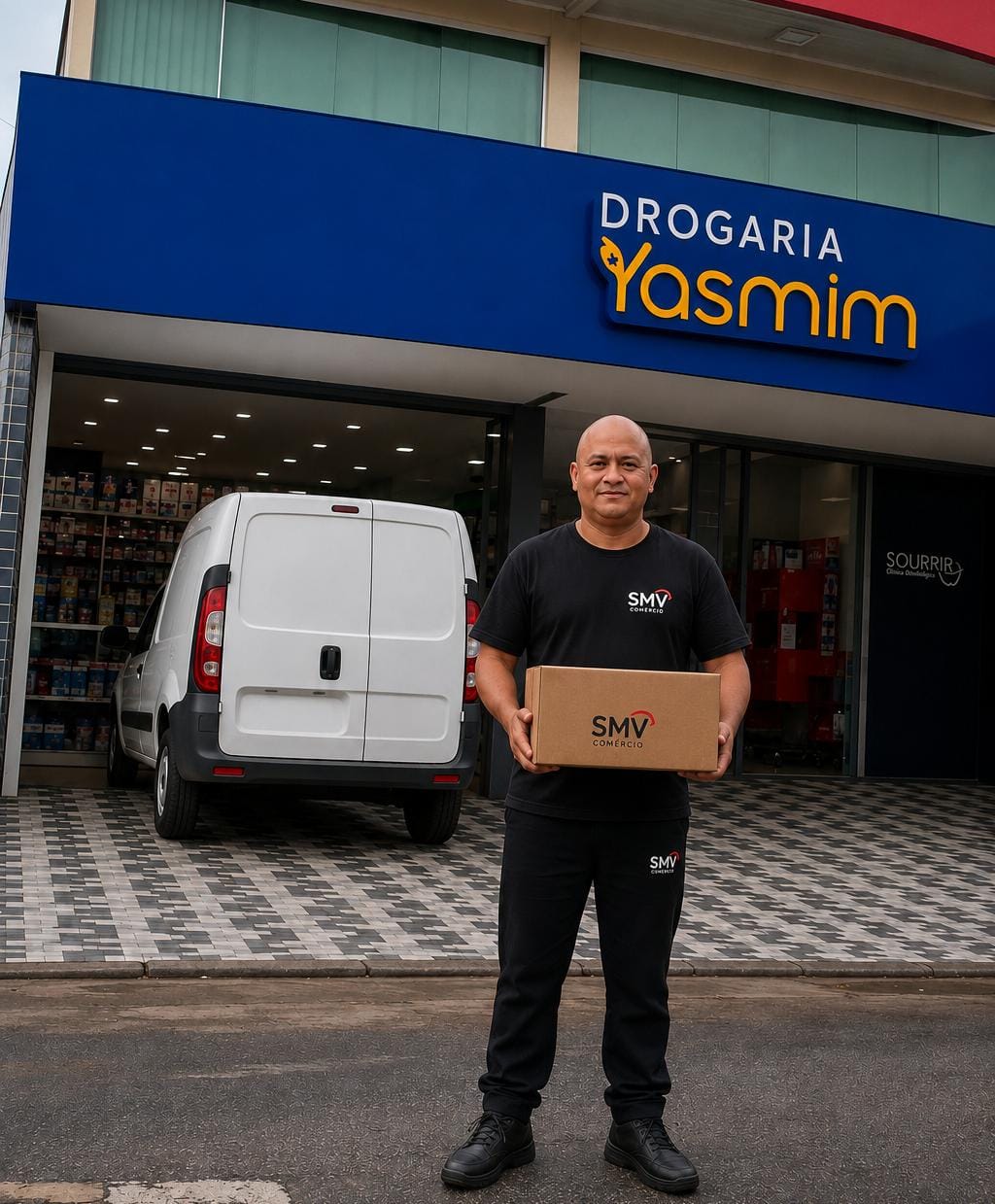 Entrega da SMV em drogaria parceira
